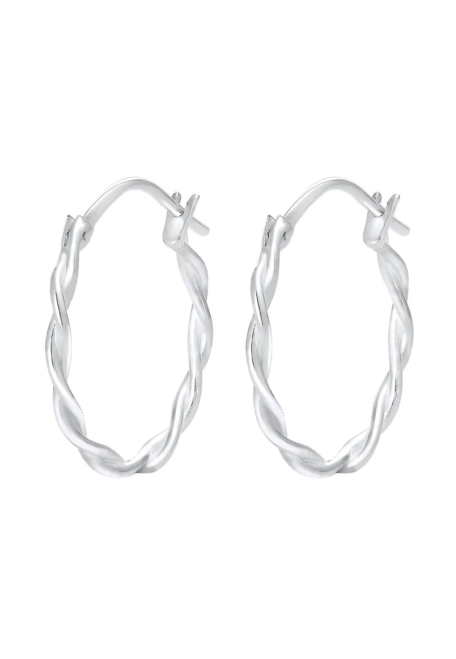 Elli Women 925 Silver Silver Hoop Earrings