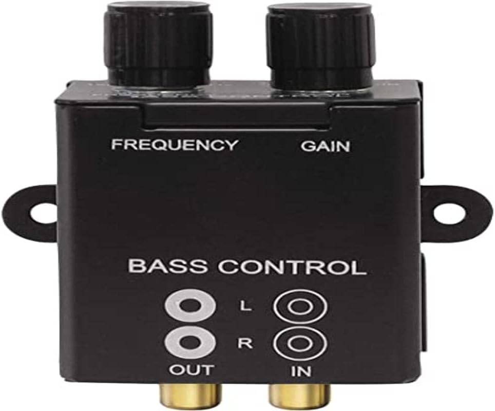 Rockwood Bass Kontroll CA-503 - Charcoal Woofer Controller with RCA Connectivity for Car Audio Systems