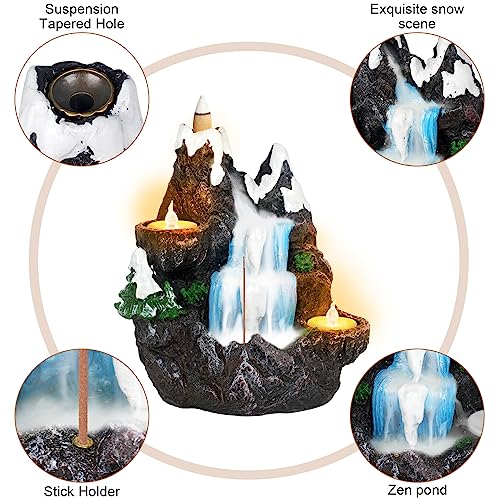 Mougigi Unique Snowscape Incense Burner Waterfall thumb #4