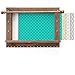 Excello Global Products Rustic Wall Mounted Jewelry Organizer: Shabby Chic Jewelry Box Alternative with 5 INTERCHANGABLE Background Options/Bracelet Organizer/Necklace Holder/Earring Organizer