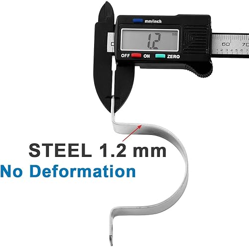 Miniatura 4 de Abrazaderas de conducto de acero inoxidable de 34 pulgadas, abrazaderas de tubo de 2 agujeros, clips de fijación de conducto con soporte en U,