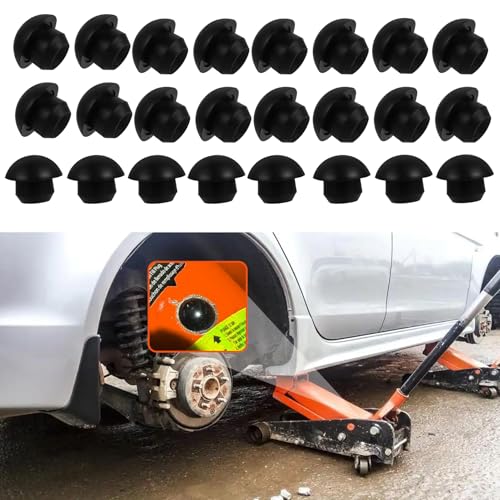 Image of 24PCS Bottle Jack Floor Jack Oil Filler Plug, 8mm Rubber Hydraulic Oil Filler Plug Bung, Universal Replacement Accessories Horizontal Jack Top Pressure Rod for Oil Reservoir Filler Hole (24PCS)