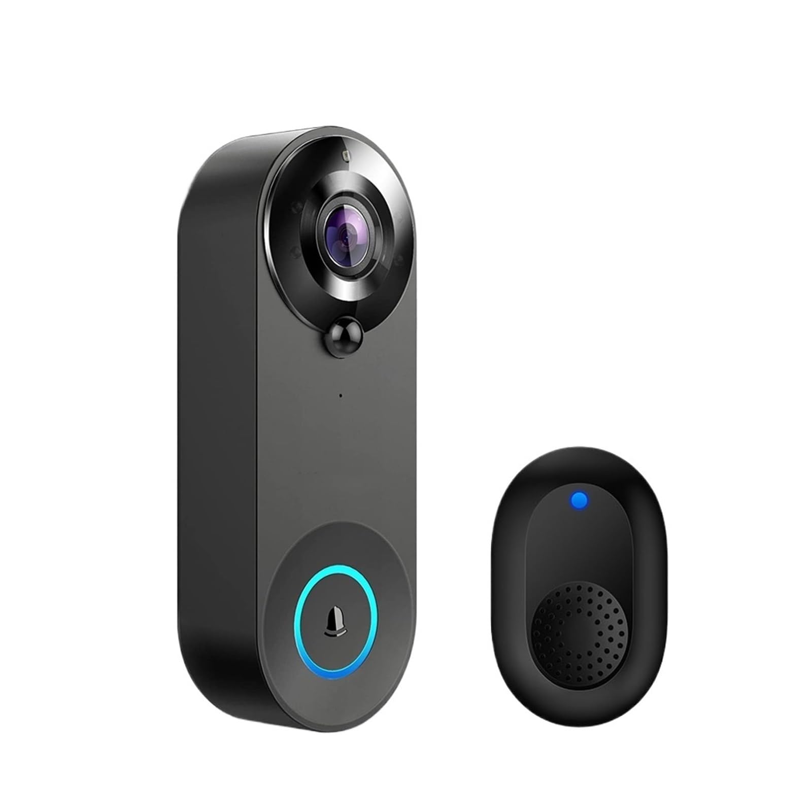 Hvsyvvsrl Doorbell Kit 1080P Wireless Video Doorbell Camera Wifi Smart Door Bell Home Security Motion Detect Night Vision Intercom Two Way Audio(Doorbell Kit)