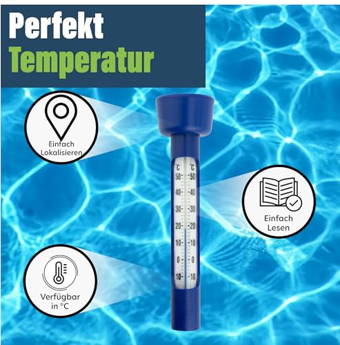 Termometro per piscina wireless, termometro digitale galleggiante
