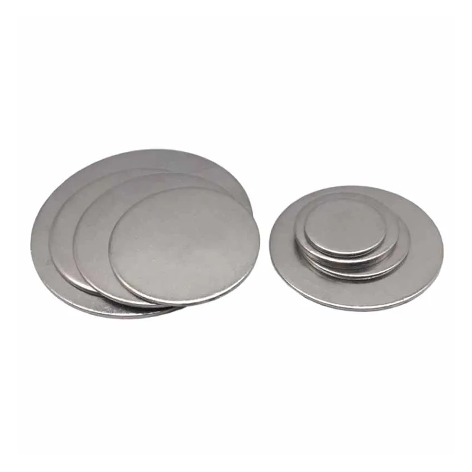 Elemento Di Ancoraggio Laterale Con Piastra Tonda Con Viti Satinato Inox Design In107 040