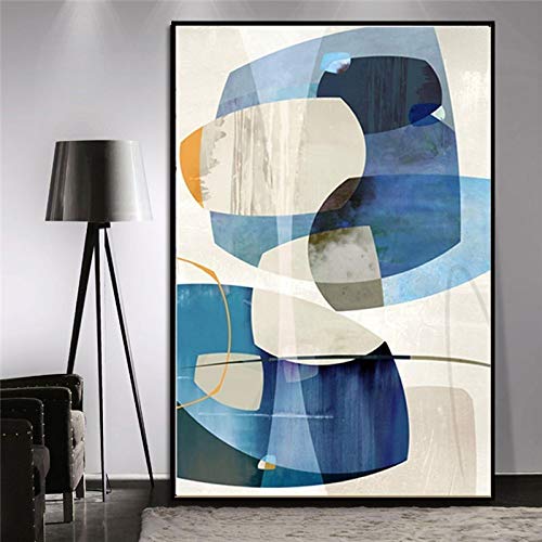 Cuadros artísticos en lienzo abstracto con impresión de alta definición para salón 60x80cm
