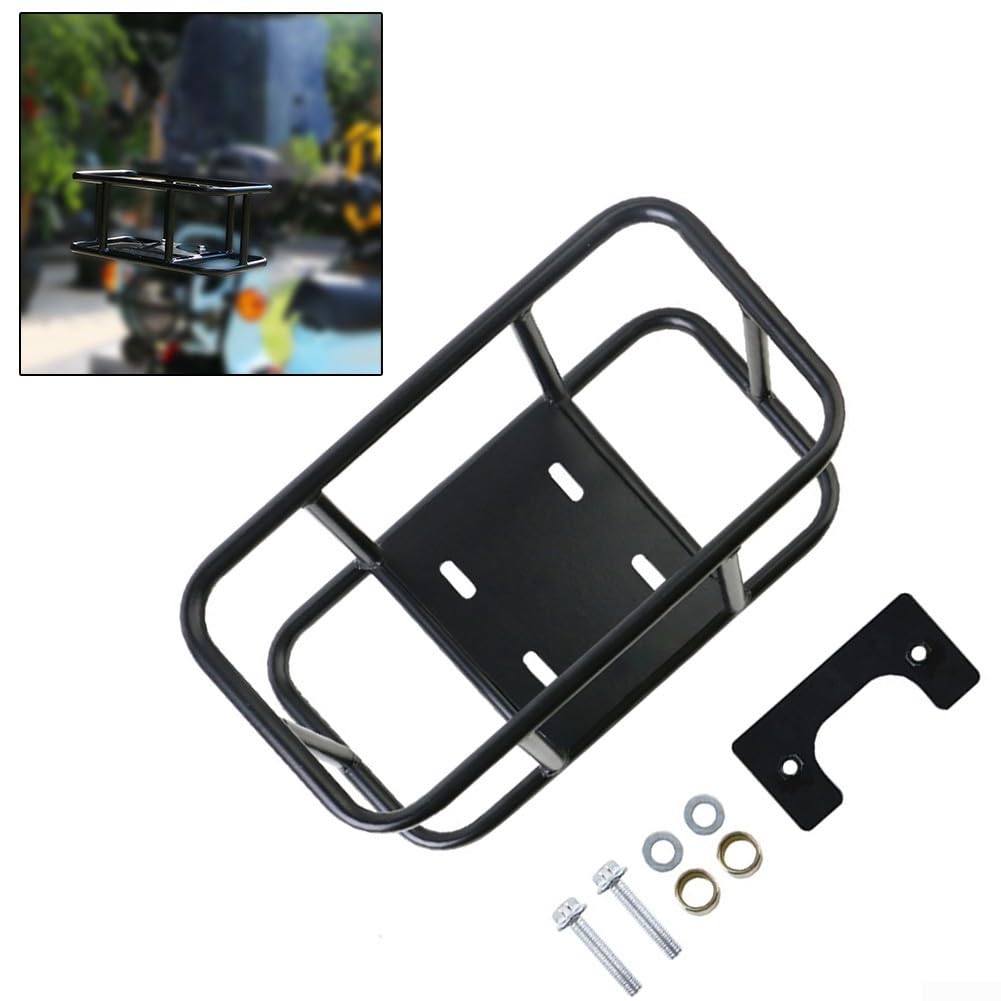Panier avant de vélo électrique en fil d'acier épais 35 x 20,5 x 15 cm avec vis et entretoises pour vélo électrique CC110