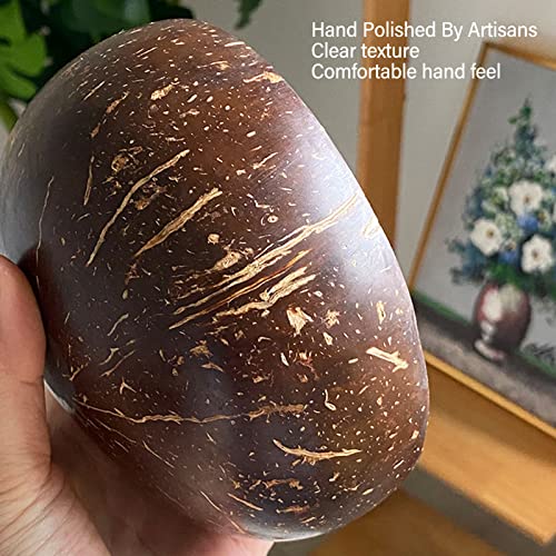 Ciotole in Noce di Cocco, Akozon 3 Pezzi Set di