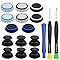 lyfLux Thumbstick & Button Cover Repair Kit Compatible with Xbox One / One S / Series S / Series X Controller, 4 Joysticks, 8 Button Caps, T6 & T8 Screwdrivers, Plastic Pry Tool
