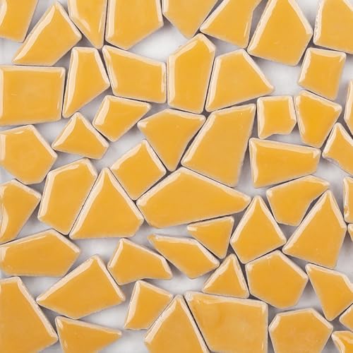 200g Pack of Mosaic Tile Supplies for DIY Crafts, Plates,
