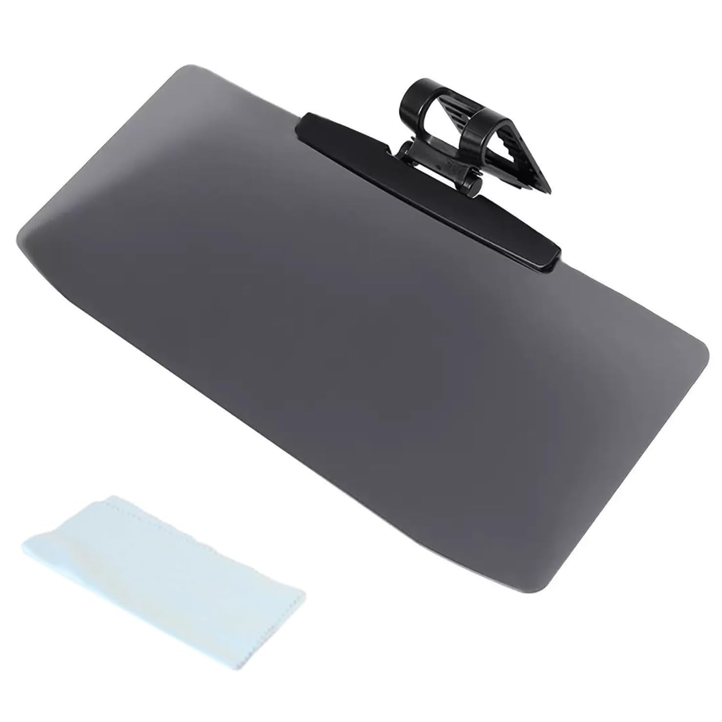 Extension de pare-soleil universelle à clip pour voiture - 32 cm - Anti-reflet - Avec protection polarisée - Pour conducteur ou passager - Noir