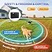 AOZOOM Electric Dog Fence System for 2 Dogs, 2 Water Resistant Collar Receiver, Underground/Aboveground Wired Pet Containment System with Adjustable Static/Tone Correction for Small Medium Large Dogs
