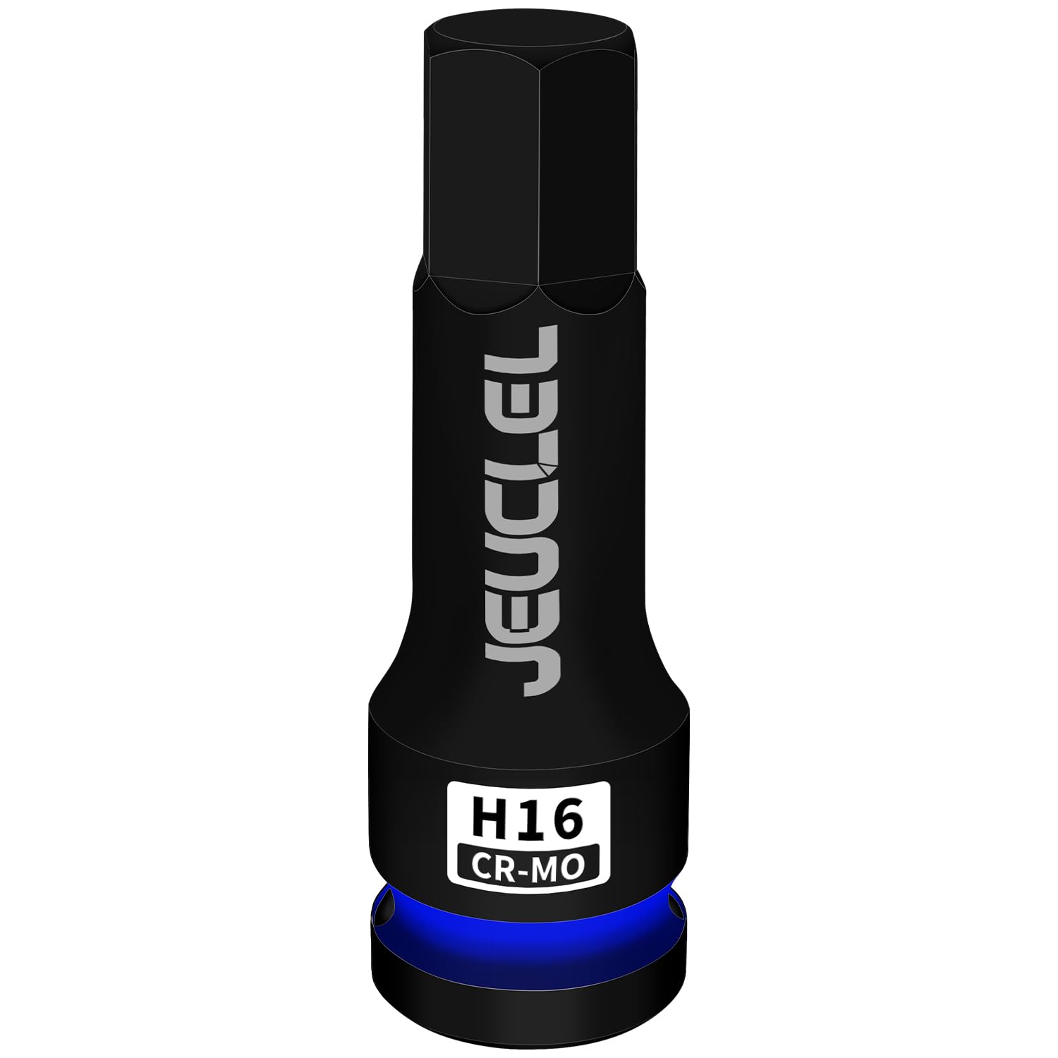 JEUCLEL 16mm Hex Impact Bit Socket, H16 1/2-Inch Impact Drive Allen Socket, Cr-Mo Steel Lengthen Hex Screwdriver Adapter for Electric Ratchet Wrenches Fastening Screws