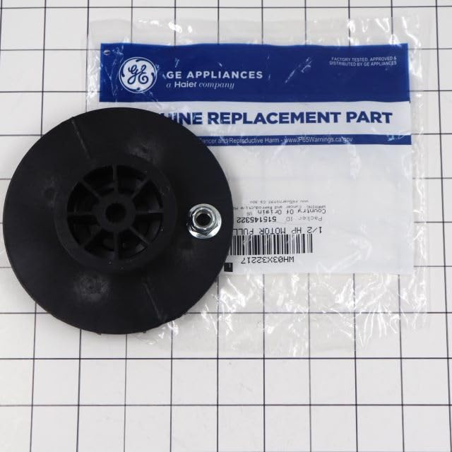 WH03X32217 Washing Machine 1/2 hp Motor Pulley & Nut