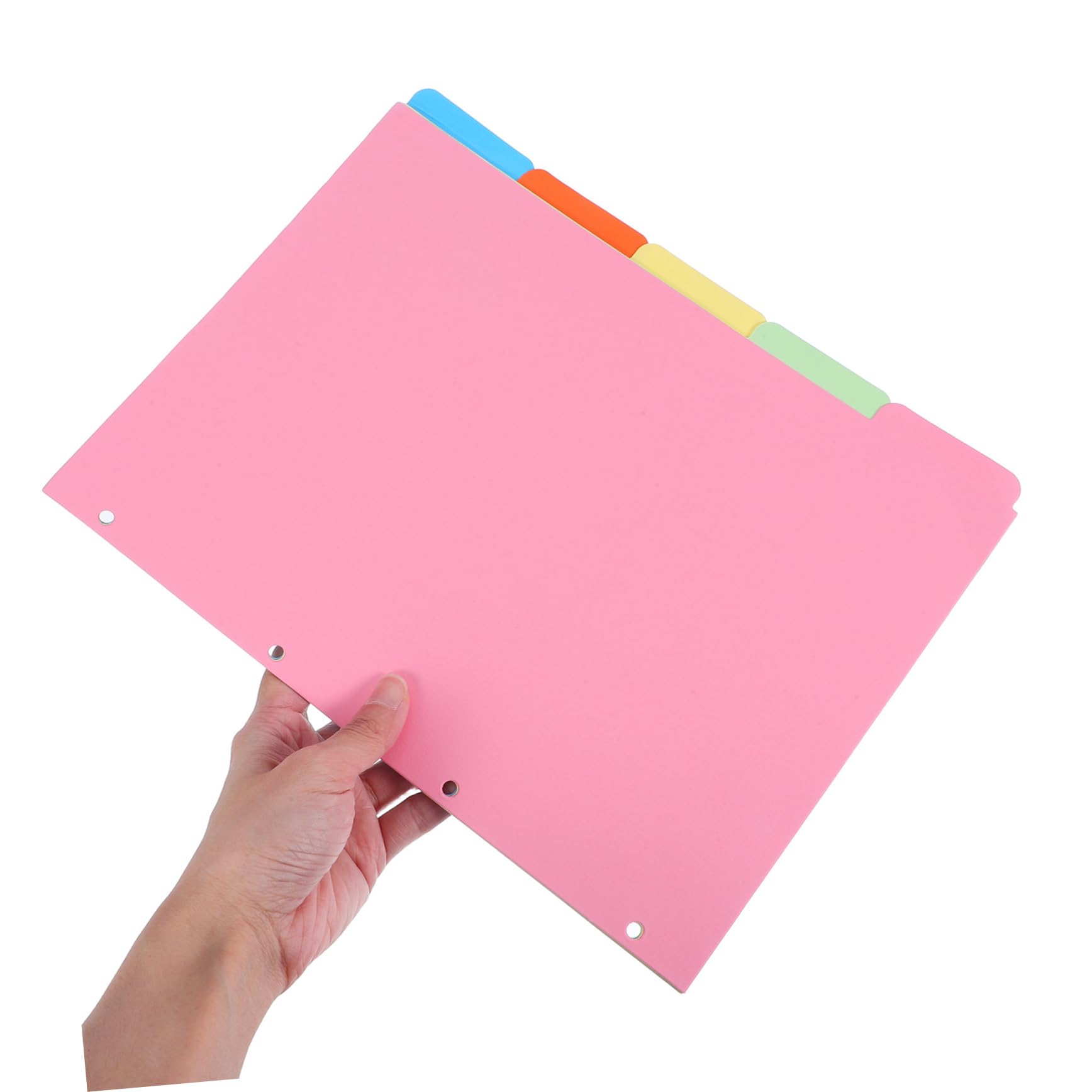 Binder Index Dividers 10 Set, Carta, Pagine Colorate per Quaderno