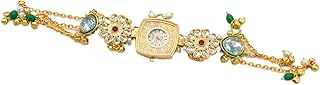 Generic Kashmiri Watch Designer Analog Wrist Watch for Ladies, Traditional Ethnic Style, Adjustable Strap,Stylish Festive Watch Attractive