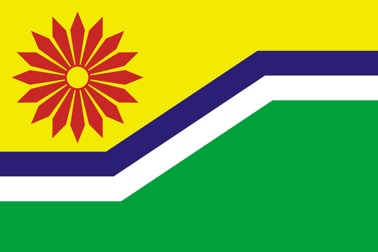 Drapeau Mpumalanga Province grand format pour mât extérieur