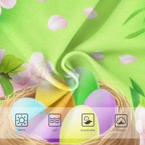 Cotton Toddler Underwear Floral Easter Nest Colorful Eggs Green Cute Panties Girl Artistic Kids Undies Briefs 2t3