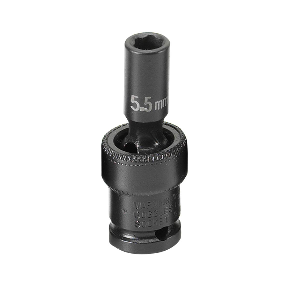 SOC 5.5 MM 1/4D IMP UNIV 6PT Negro adaptador de cable