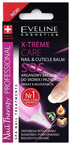 Eveline Nail Therapy X-Treme Care Argan Oil Nail & Cuticles Balm SOS 12ml by Eveline Cosmetics