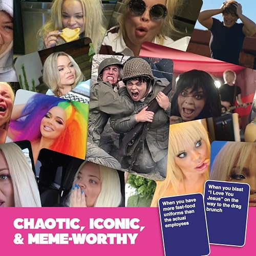 Image of What Do You Meme? Trisha Paytas Expansion Pack by Relatable, Card Games for Adults, Featuring YouTube Influencer Trisha Paytas, All New Meme Game Content, Includes 15 Image Cards and 10 Caption Cards