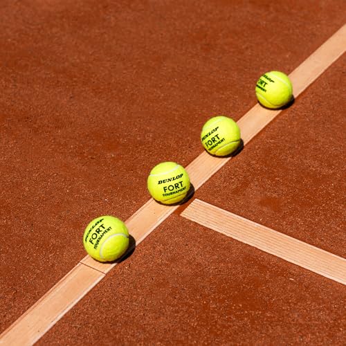 DUNLOP Tennisball Fort Tournament - für Sand, Hartplatz und Rasen