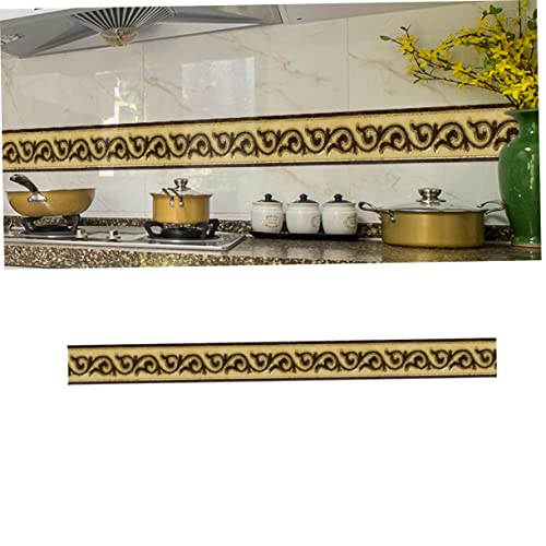 Uonlytech Adesivos De Parede De Flores Adesivos De Flores Papel De Parede Floral Linha Da Cintura Ad