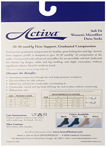 Image of Activa 20-30 mmHg Soft Fit Knee High Socks, Navy, Small