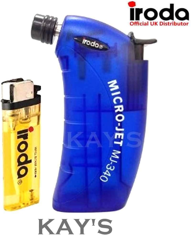 Kays Fasteners Pro-Iroda Mj-340 Butane Gas Micro Jet Blow Torch Refillable Cordless Heat Gun