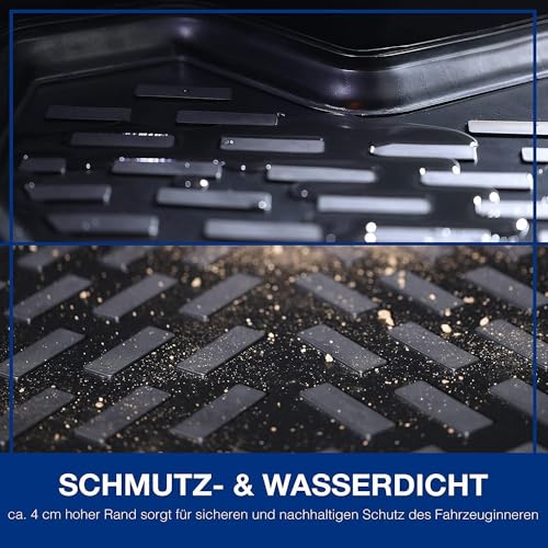 ELMASLINE Gummimatten & Kofferraumwanne Set für Cupra FORMENTOR 2020-2025 | Hoher Rand | Fußmatten + Kofferraummatte