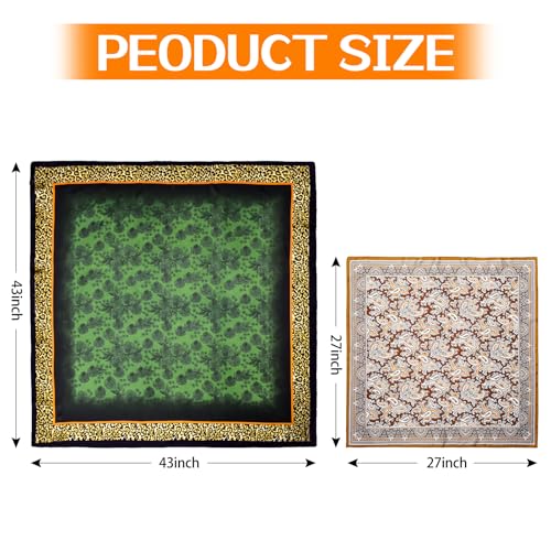 Stlvoll 43” Large Silk Scarfs for Women Square Head Scarves Satin Like Neck Scarf Hair Sleeping Wraps Satin Scarfs for Women4