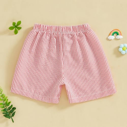 Toddler Baby Boy Girl Shorts Summer Casual Elastic Waist Striped Shorts Pants Boxer Bottoms3