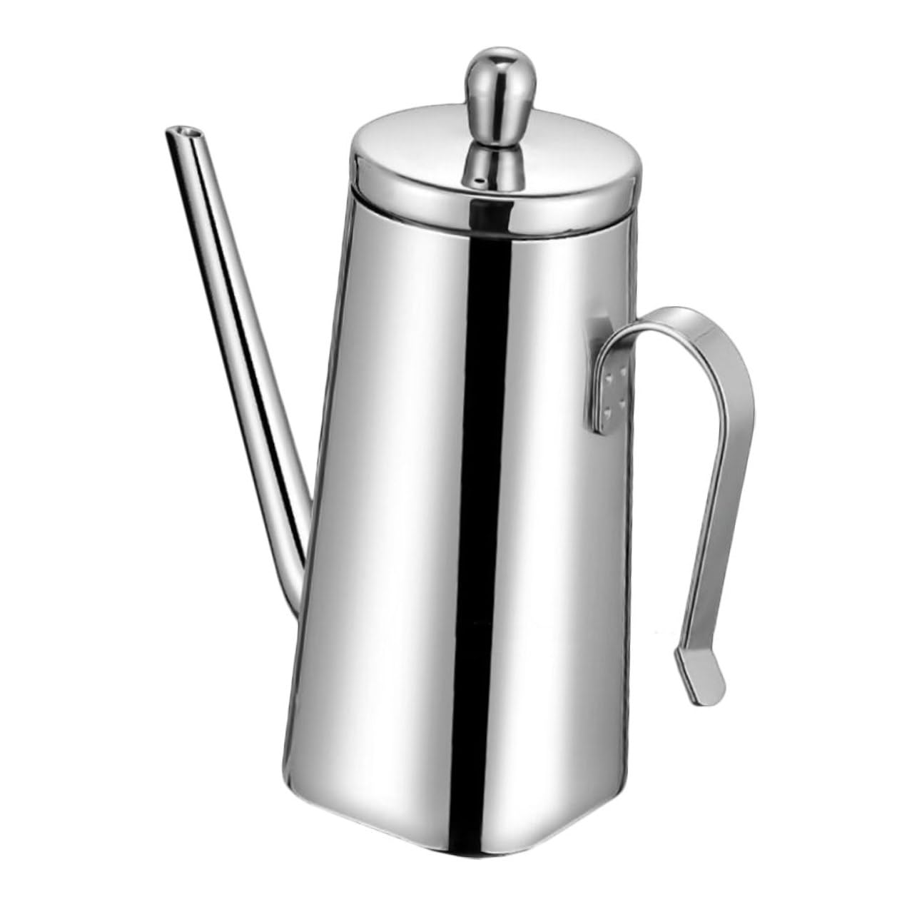 Ölflasche aus Edelstahl mit Großem Fassungsvermögen, Silber