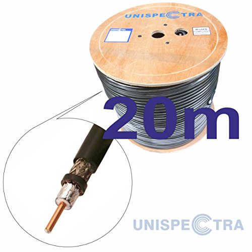 50 ohm cable coaxial muy baja pérdida -S400 Amateur receptores para WiFi GSM 3G 4G repetidores antenas de radio/receptores (20 m) Cover