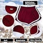 Cameway 4 Pack Women's Cotton Yoga Dance Short Pants Sport Shorts Summer Athletic Cycling Hiking Sports Shorts - Image 3