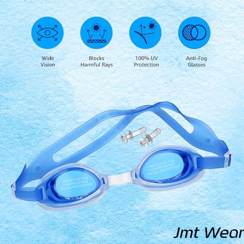 Image of LEBAMI Kids Girls One piece Swimsuit Combo Kit | Frock Swim Costume with Goggles, Cap, Swimming Tube, Nose Clip & Earplugs | Pool & Beach Swimming Kit