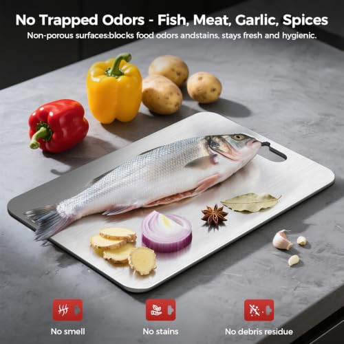 Titanium Cutting Board, Solid Pure Titanium Kitchen Prep Board - image 7