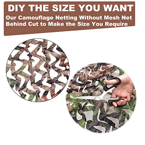 Yeacool Camouflage Netting,Military Camo Tarp Mesh Net,Great For Party Decoration,Duck Hunting Blind,Car Cover(Camo Bionic Leaves 6.5Ftx5Ft) #TOP3