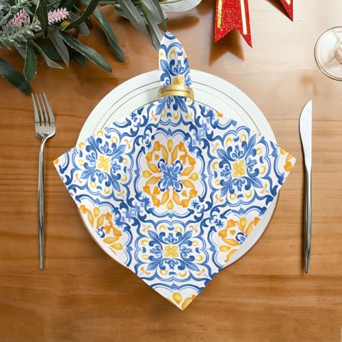 Servilletas de Tela Boho Multicolor Pack 6 50x50 cm miniatura 3