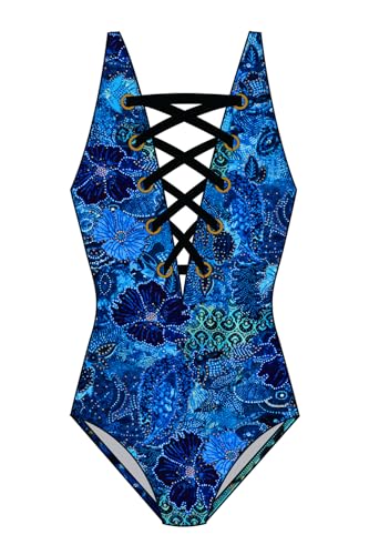 MagicSuit Women's Swimwear Juxtapose Steffi Soft Cup Lace Up One Piece Swimsuit4