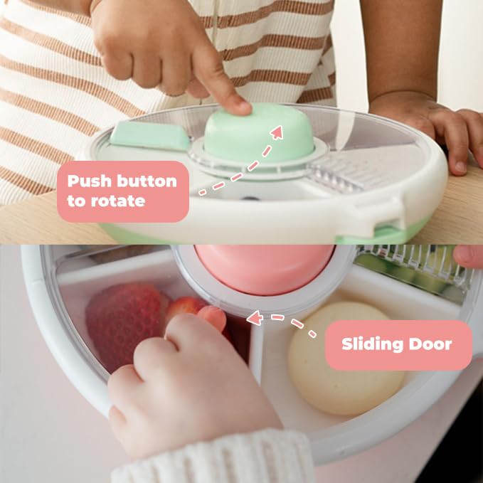 GoBe Kids Small Snack Spinner Slide Bundle with Hand Strap and Sticker Sheet