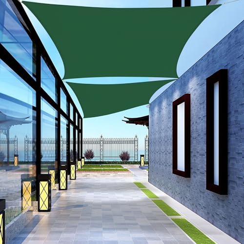 Custom Size 7' x 11' Green Rectangle Sun Shade Sail Canopy Awning for Patio Backyard Lawn Garden Outdoor Activities Commercial Grade UV Block Mesh swz0810, We Can Make Custom Sizes