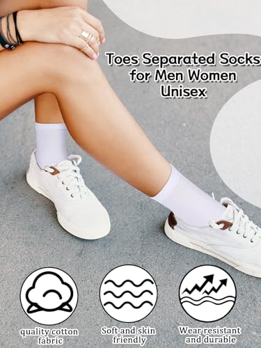 Image of 6 Pairs Japanese Toes Separated Socks for Men Women Unisex