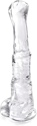 Aobrong Consoladores realistas de caballo de 9.8 pulgadas, consolador realista con ventosa fuerte para jugar con manos libres, pene para