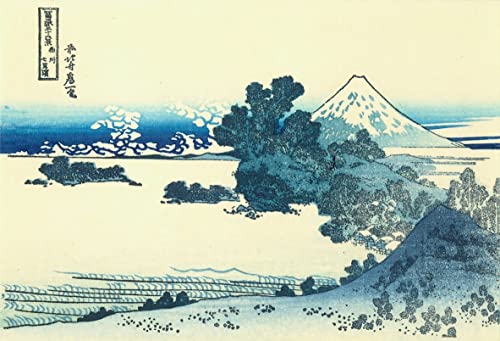 Lienzo de Hokusai de la Playa Shichiri para una decoración artística en salones de 60x90cm 1