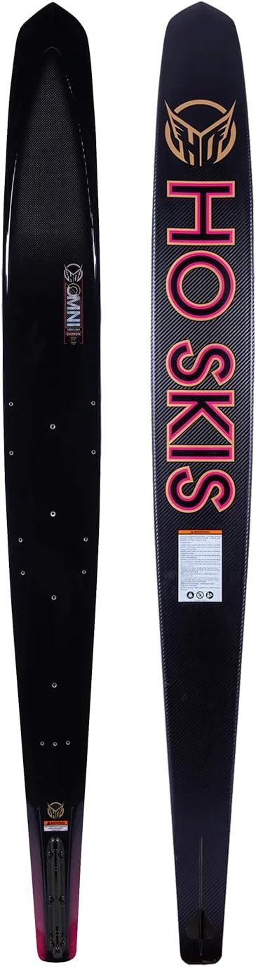 HO Carbon Omni Womens Slalom Waterskis Carbon/Pink 63in
