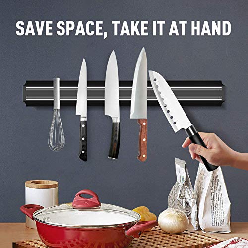 Magnetic Knife Strips,15 Inch Knife Storage Strip, Multi-Purpose Magnetic Knife Bar Rack Block For Kitchen Utensil Holder,Magnetic Tool Organizer, Home Organizer (4 Pack) #TOP4