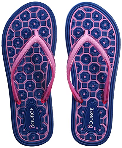 Bourge Womens Gallery-z65 Blue Flip-Flops-4 Kids UK (Gallery-206-04) (B08MBCD96Z) Amazon Price History, Amazon Price Tracker