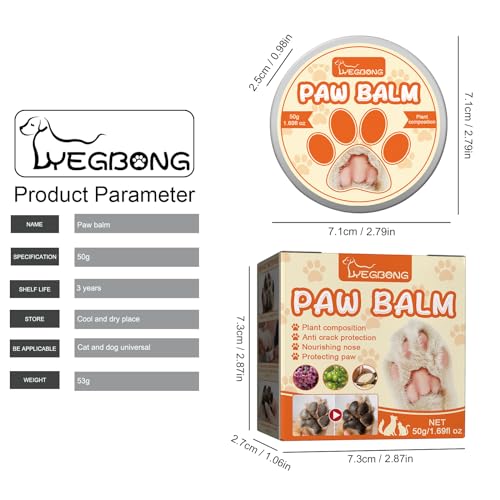 PUPCA Bálsamo de pata de cachorro, bálsamo de limpeza de chupeta de cachorro, creme e loção de pata