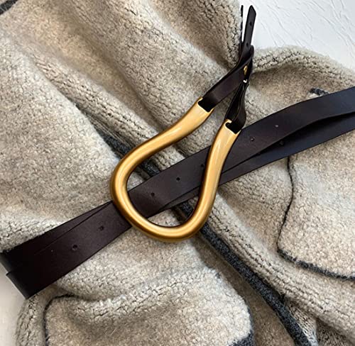 Women Genuine Leather Waist Belt, Double Strap Tie Wrap Cinch Belt, for Workwear2